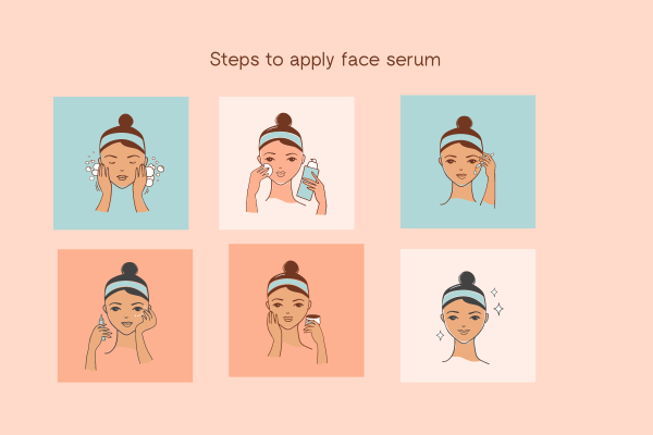 Steps to apply face serums